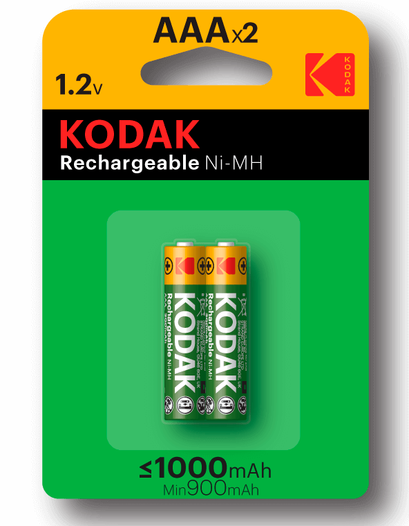 pilas recargables Kodak NiMH 1000mAh AAA LR3